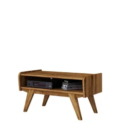 Wohnen Tv & Hifi-Möbel|Lowboards<Midcentury Wildeiche TV Bank mit Fach - Hardus
