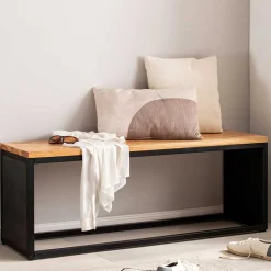 Wohnen Sitzbank<Minimalistische Bank aus Akazie Massivholz - Zyrafete