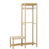 Wohnen Garderoben<Minimalistische Garderobe aus Bambus - Saridio