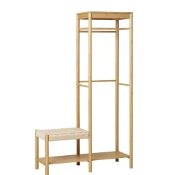 Wohnen Garderoben<Minimalistische Garderobe aus Bambus - Saridio