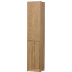 Wohnen Wohnwände<Minimalistische Wohnwand in Eiche - Ewana (sechsteilig)