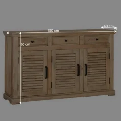 Wohnen Sideboards<Modern Country Anrichte mit Lamellentüren - Muray