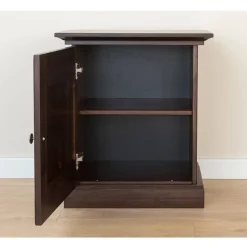 Wohnen Kommoden<Modern Country Nachtschrank in Dunkelbraun - Nauizia