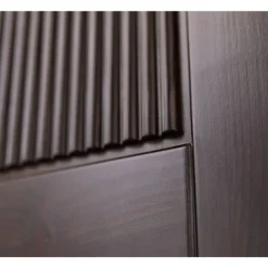 Wohnen Kommoden<Modern Country Nachtschrank in Dunkelbraun - Nauizia