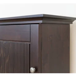 Wohnen Kommoden<Modern Country Nachtschrank in Dunkelbraun - Nauizia