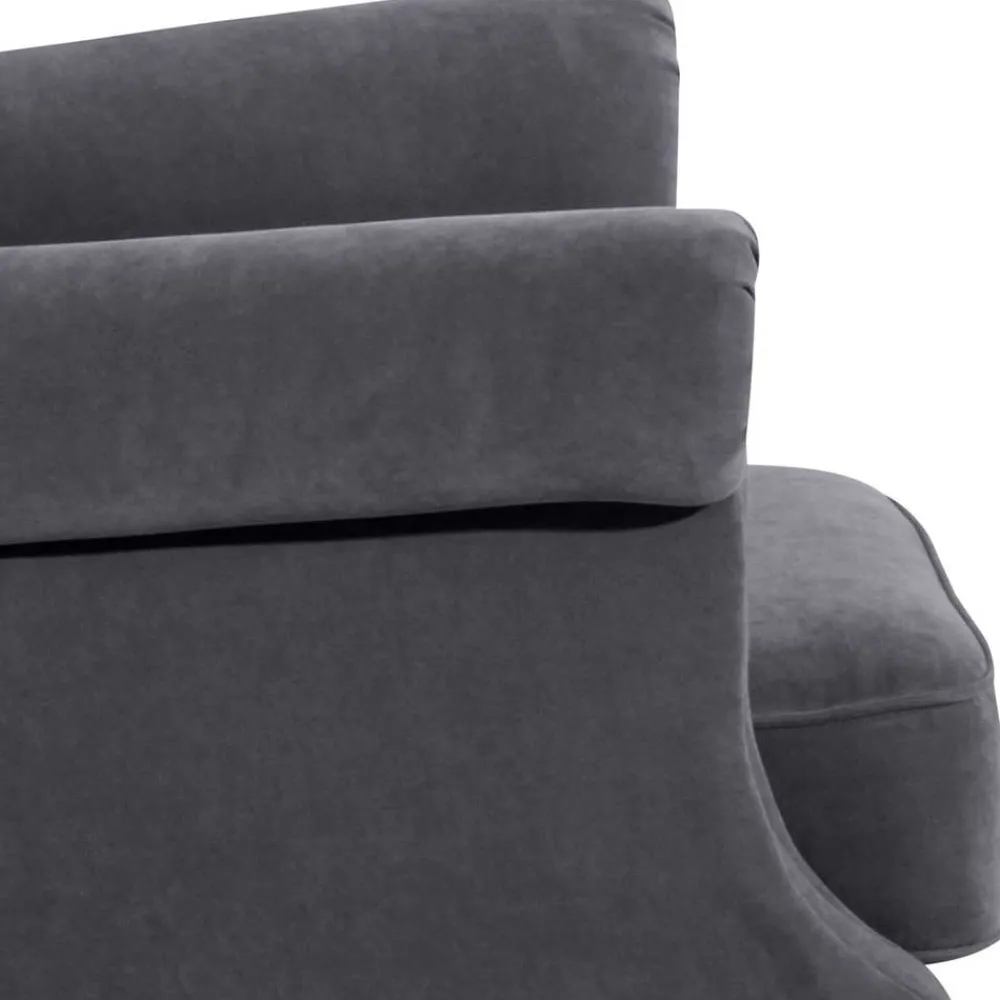 Wohnen Sessel<Modern Country Ohrensessel in Anthrazit - Anram