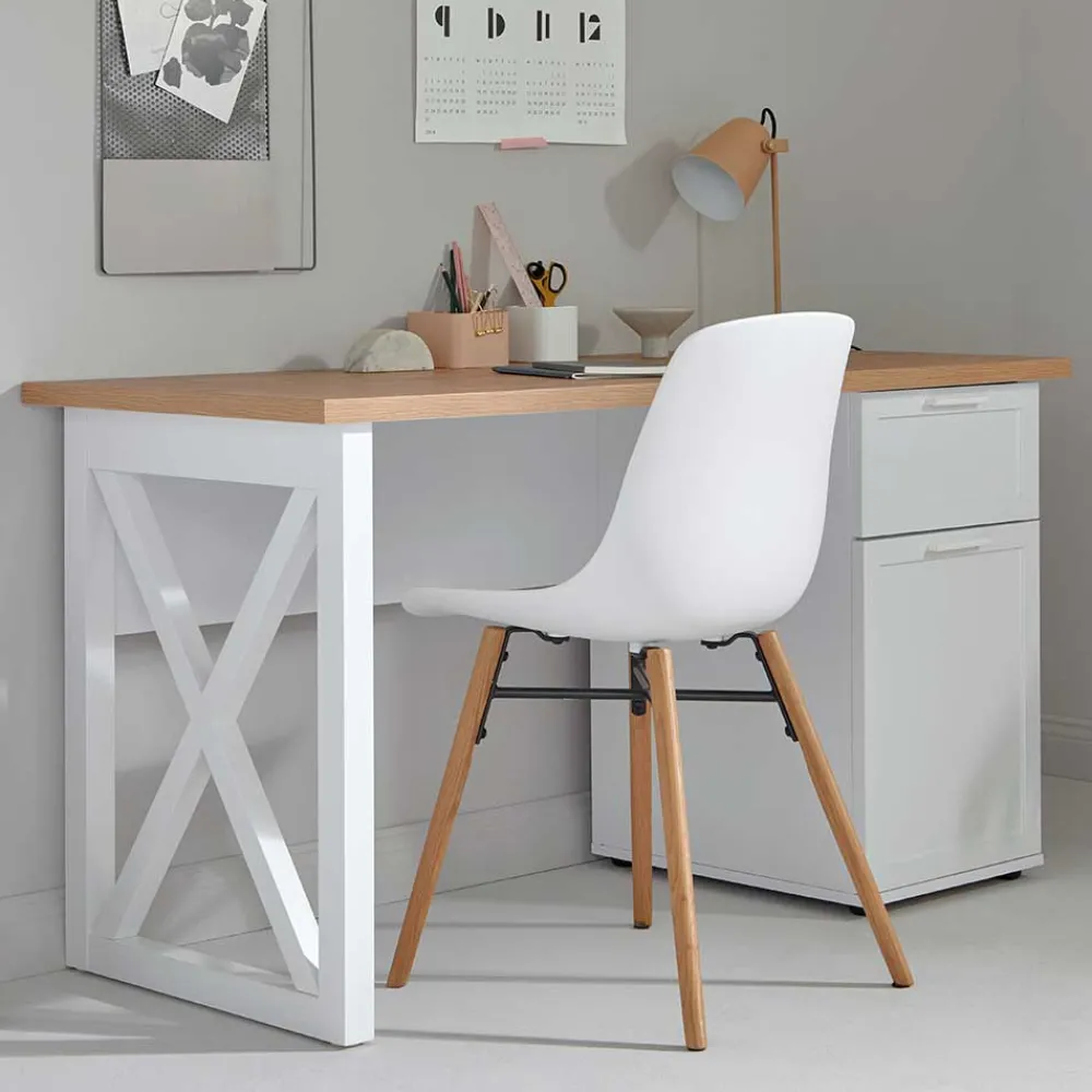 Wohnen Tische<Modern Country Schreibtisch mit Stauraum - Ristina