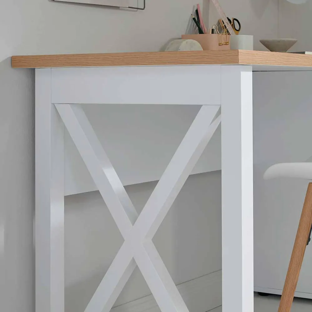 Wohnen Tische<Modern Country Schreibtisch mit Stauraum - Ristina