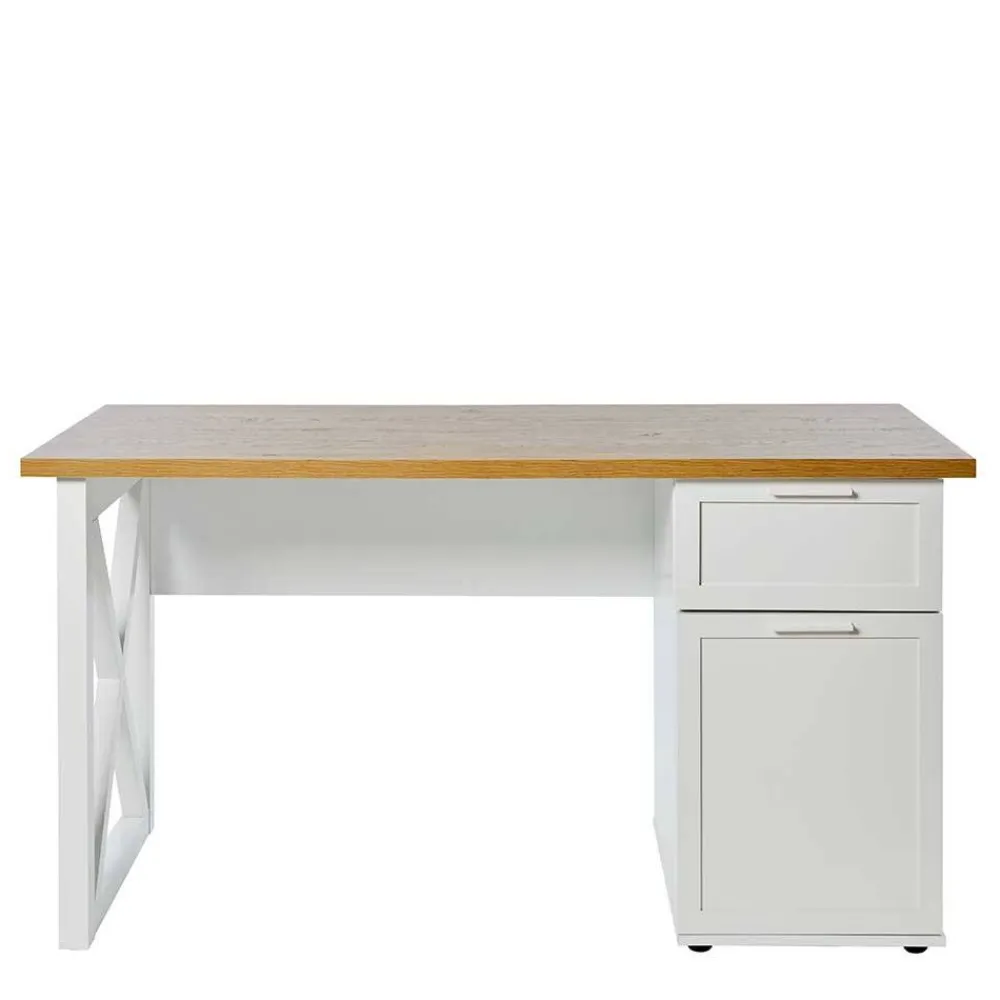 Wohnen Tische<Modern Country Schreibtisch mit Stauraum - Ristina