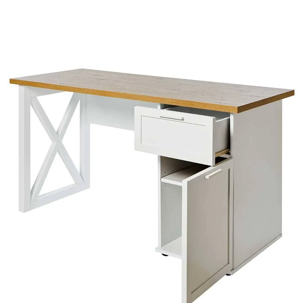Wohnen Tische<Modern Country Schreibtisch mit Stauraum - Ristina