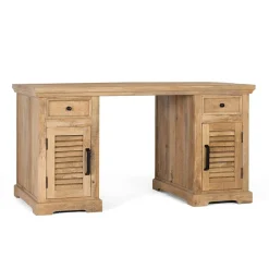 Wohnen Tische<Modern Country Schreibtisch mit Lamellentüren - Muray