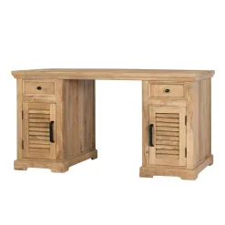 Wohnen Tische<Modern Country Schreibtisch mit Lamellentüren - Muray