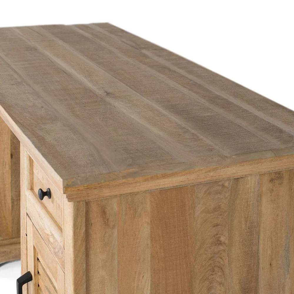Wohnen Tische<Modern Country Schreibtisch mit Lamellentüren - Muray