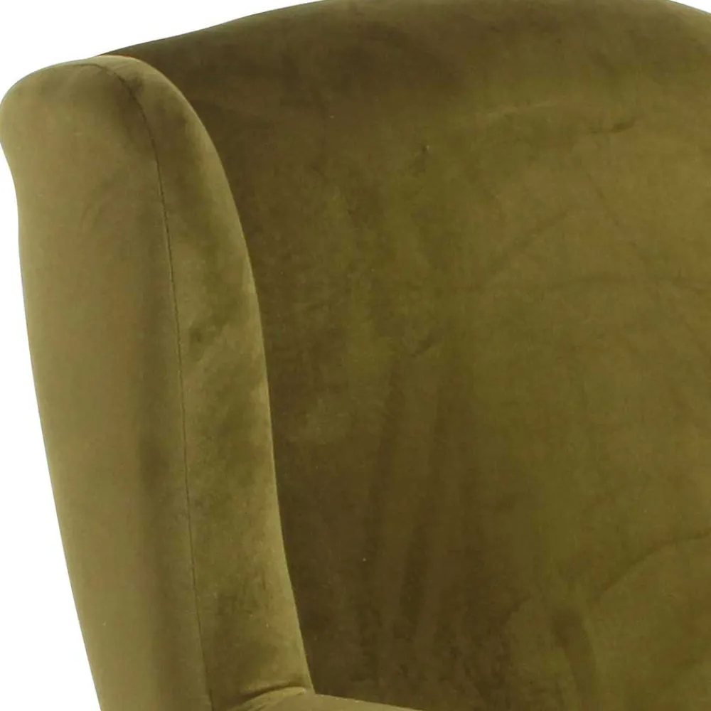 Wohnen Sessel<Modern Country Sessel in Oliv Grün Samtvelours - Davork