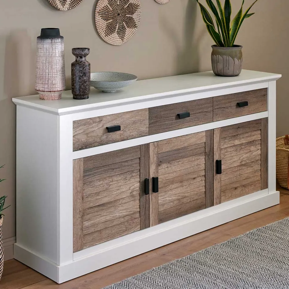 Wohnen Sideboards<Modern Country Sideboard in Weiß - Gunjo