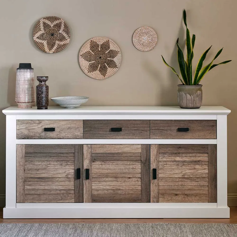 Wohnen Sideboards<Modern Country Sideboard in Weiß - Gunjo