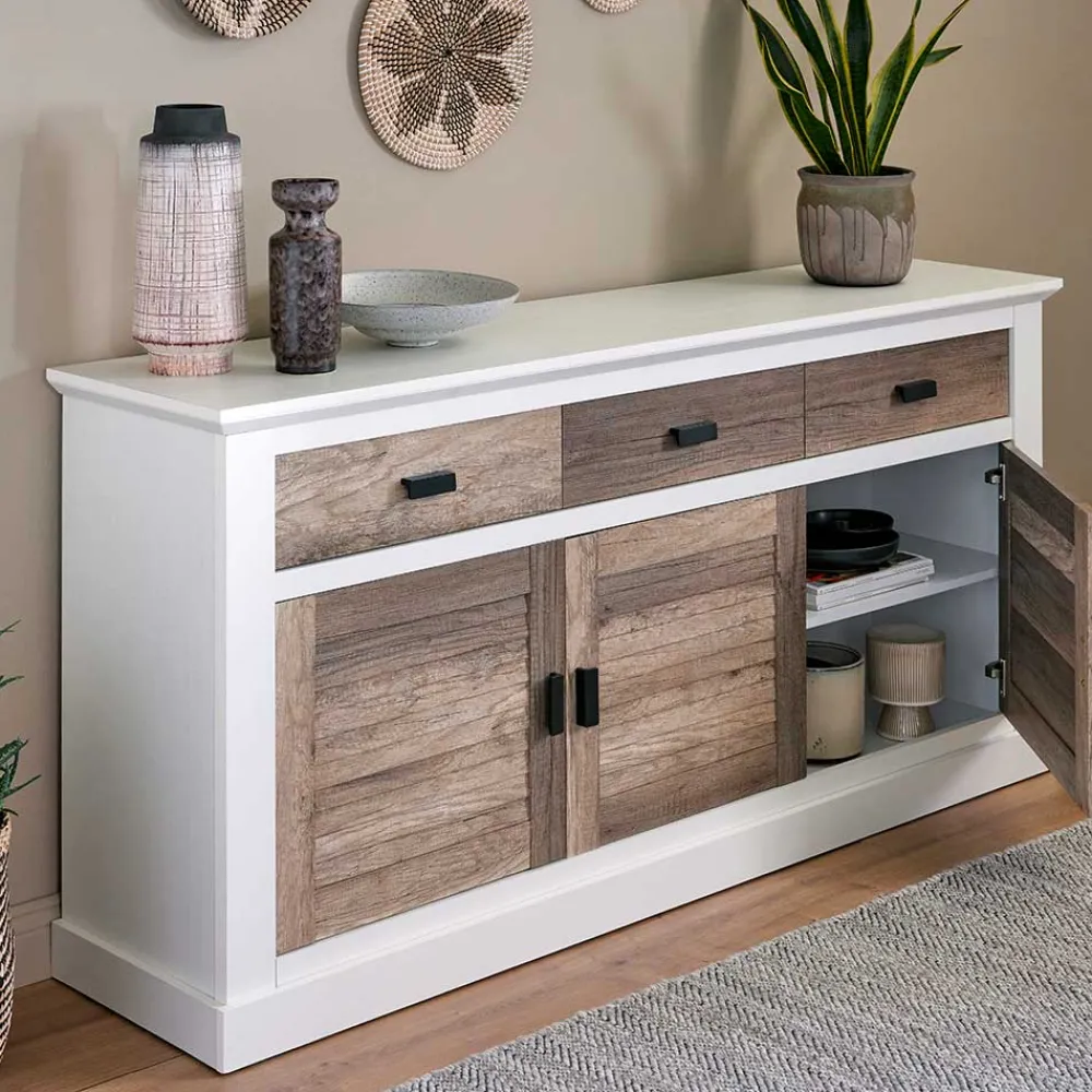Wohnen Sideboards<Modern Country Sideboard in Weiß - Gunjo