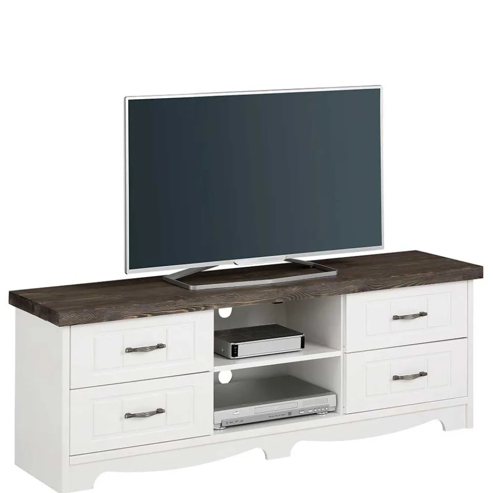 Wohnen Tv & Hifi-Möbel|Lowboards<Modern Country TV Board aus Kiefer - Ayrinu