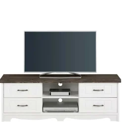 Wohnen Tv & Hifi-Möbel|Lowboards<Modern Country TV Board aus Kiefer - Ayrinu