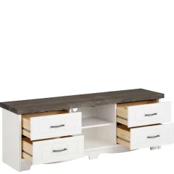 Wohnen Tv & Hifi-Möbel|Lowboards<Modern Country TV Board aus Kiefer - Ayrinu