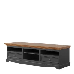 Wohnen Tv & Hifi-Möbel|Lowboards<Modern Country TV Board in Grau & Kiefer - Eromsia