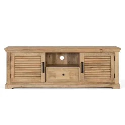 Wohnen Tv & Hifi-Möbel|Lowboards<Modern Country TV Board mit Lamellentüren - Muray