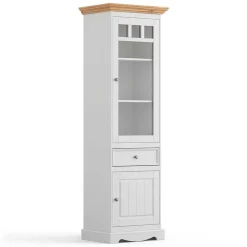 Wohnen Vitrinen<Modern Country Vitrine zweifarbig - Vitablo
