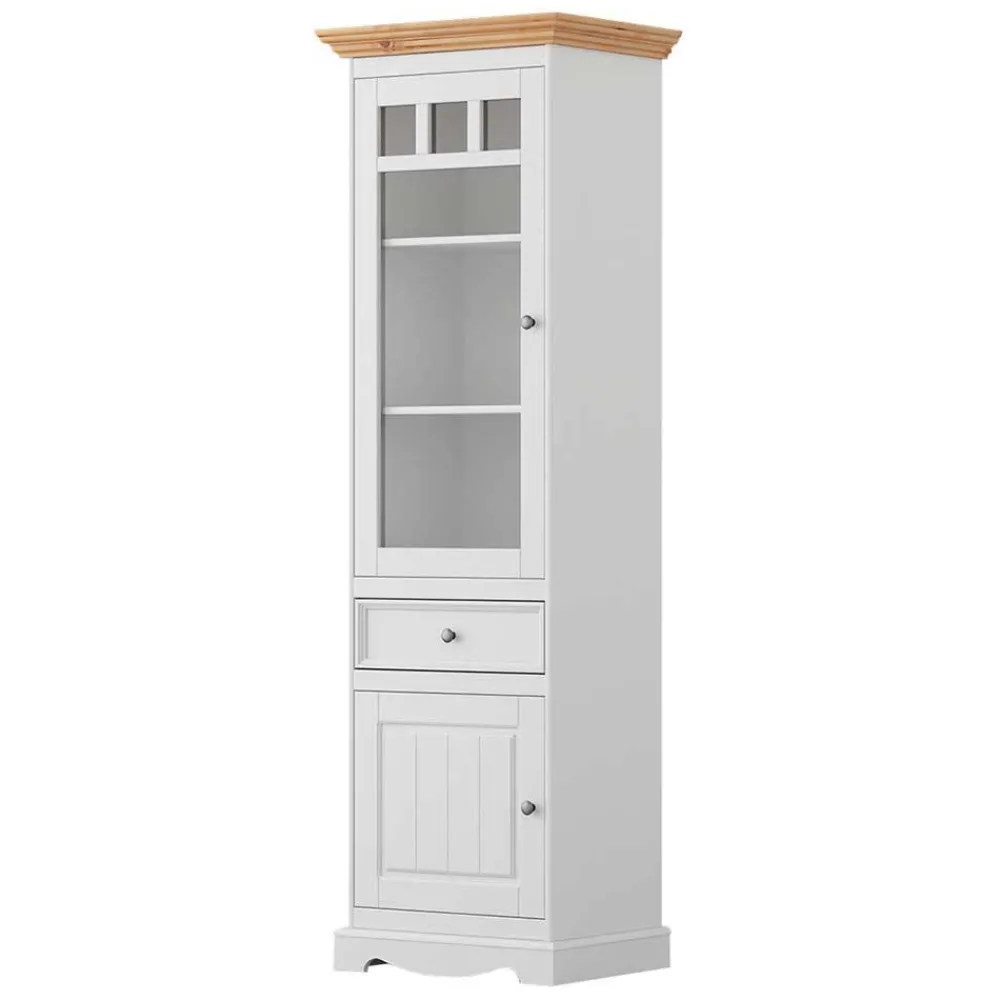 Wohnen Vitrinen<Modern Country Vitrine zweifarbig - Vitablo