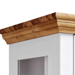 Wohnen Vitrinen<Modern Country Vitrinenschrank zweifarbig - Eyzaco