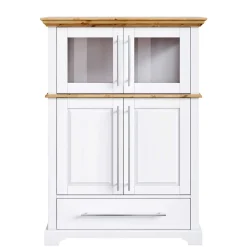 Wohnen Highboards<Modern Country Wohnzimmerschrank zweifarbig - Eyzaco