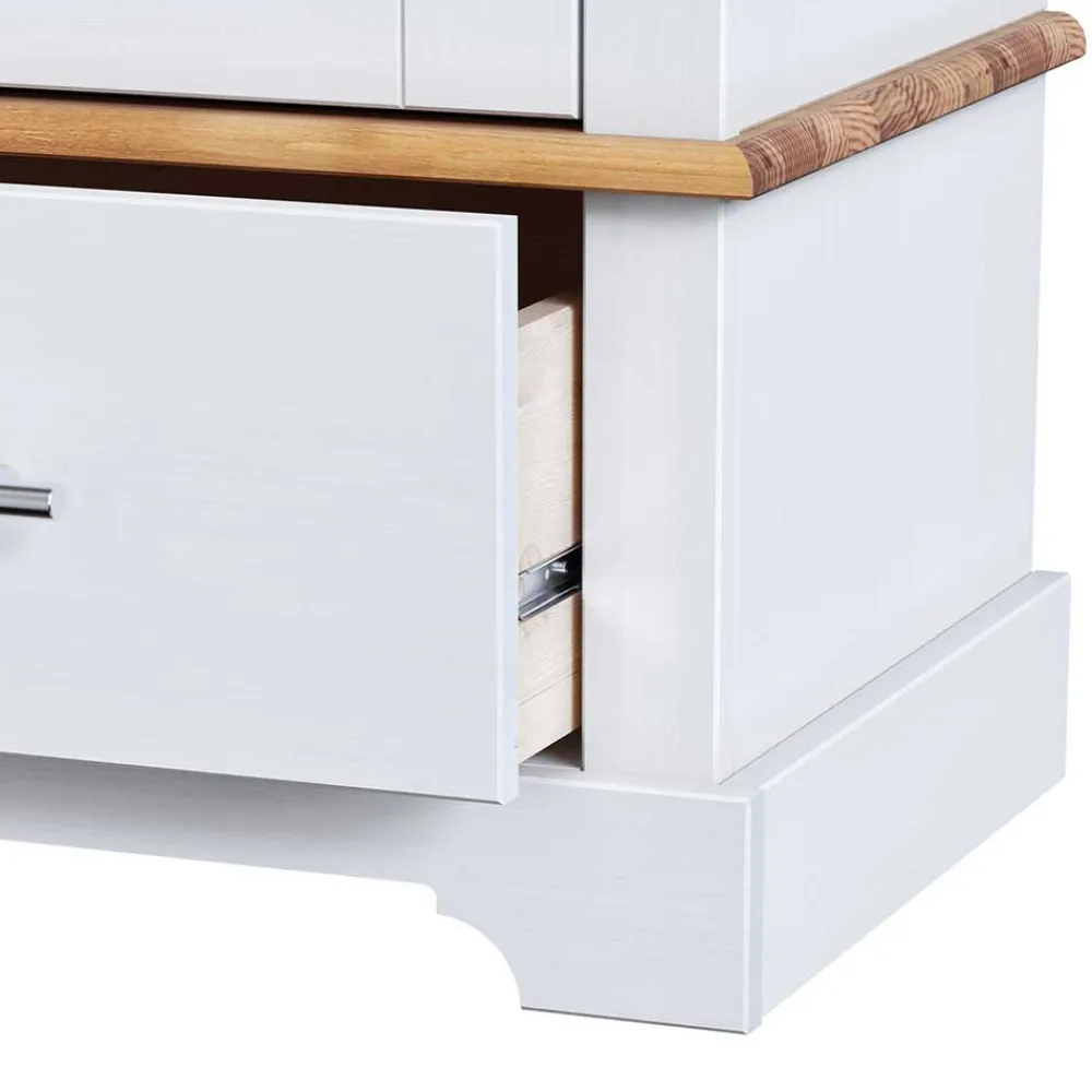Wohnen Highboards<Modern Country Wohnzimmerschrank zweifarbig - Eyzaco
