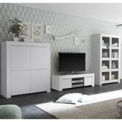 Wohnen Wohnwände<Moderne Anbauwand Möbel Kombi - Mikes (dreiteilig)