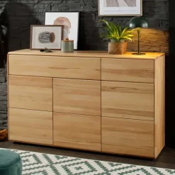 Wohnen Sideboards<Moderne Anrichte aus Kernbuche Massivholz - Namgon