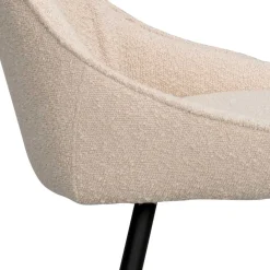 Wohnen Hocker<Moderne Boucle Barstühle in Beige - Alberta (2er Set)