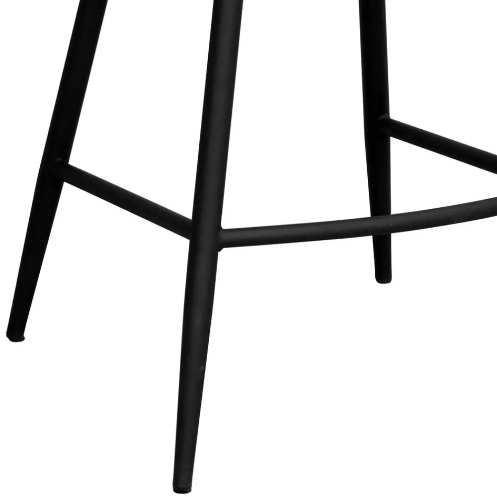 Wohnen Hocker<Moderne Boucle Barstühle in Beige - Alberta (2er Set)