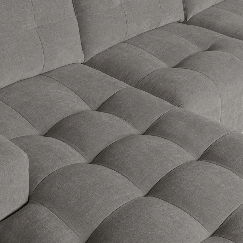 Wohnen Sofas<Moderne Couchecke in Grau Stoffbezug - Janilea