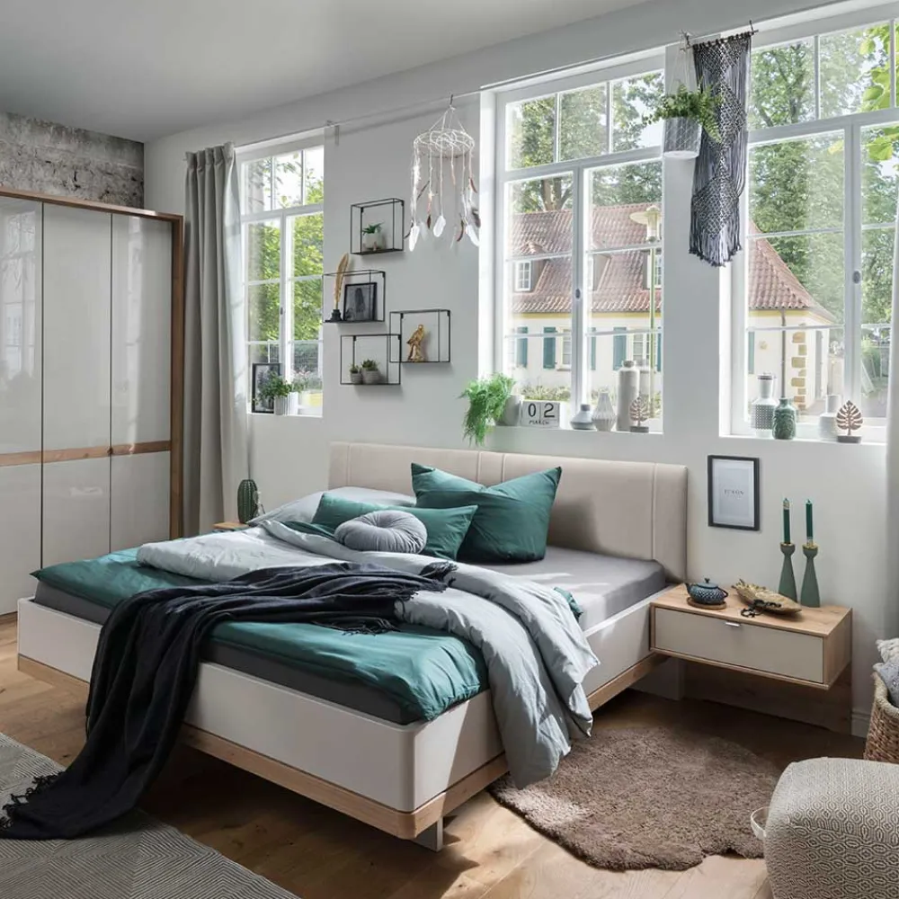 Wohnen Betten<Moderne Design Bettanlage mit Kunstleder - Crascanu (dreiteilig)