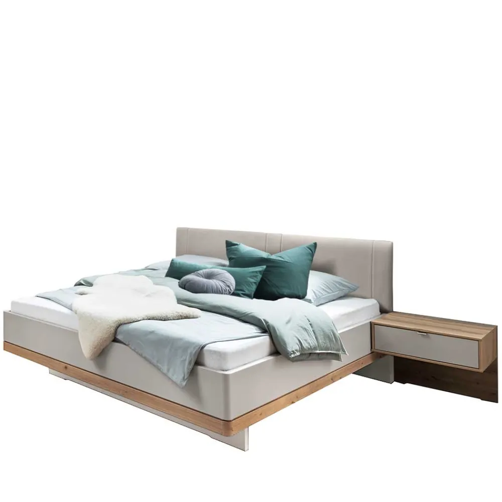 Wohnen Betten<Moderne Design Bettanlage mit Kunstleder - Crascanu (dreiteilig)