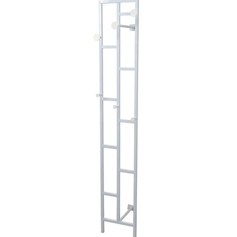 Wohnen Garderoben<Moderne Design Wandgarderobe aus Stahl in Weiß - Musone
