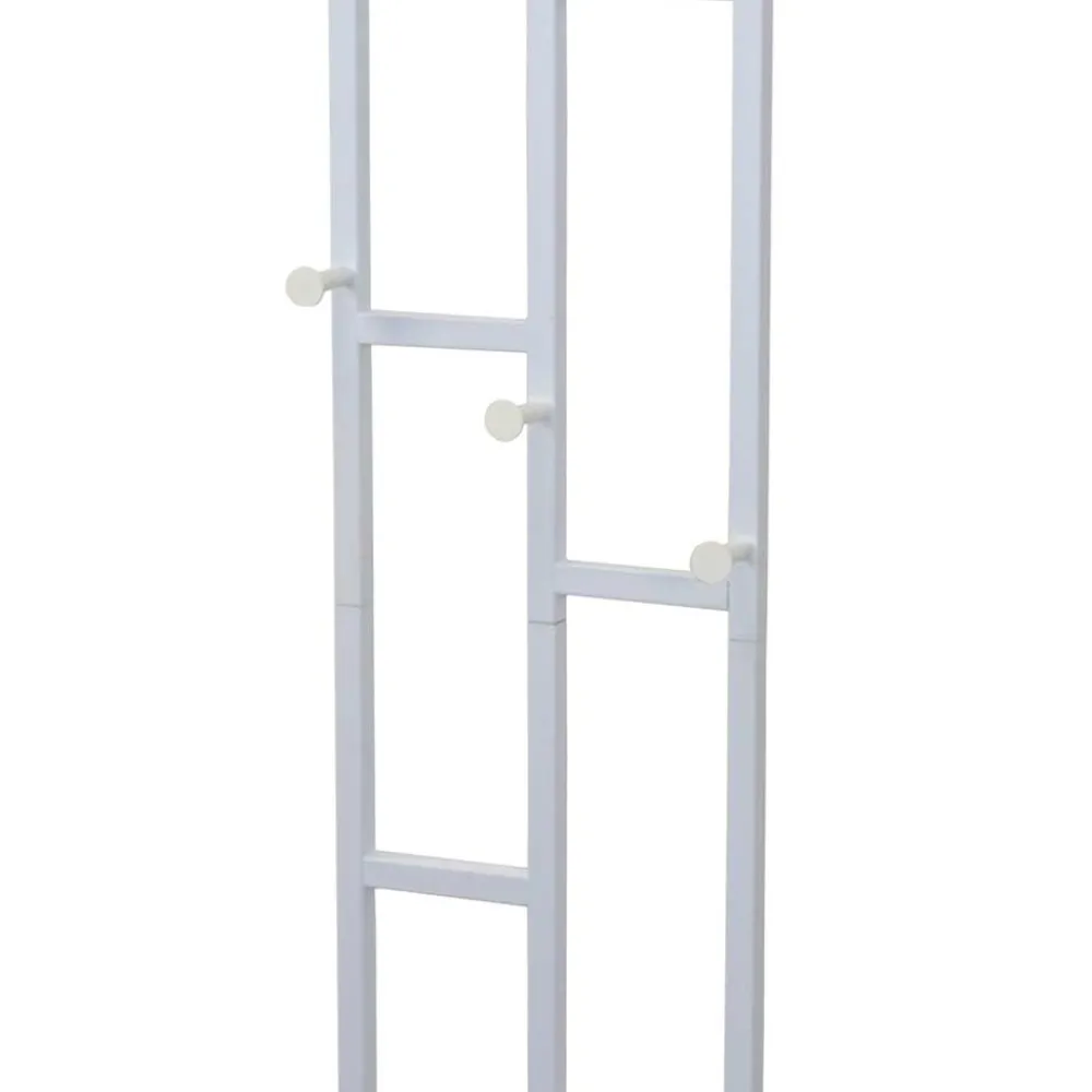 Wohnen Garderoben<Moderne Design Wandgarderobe aus Stahl in Weiß - Musone