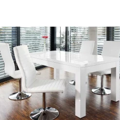 Wohnen Tische<Moderne Essgruppe mit 4 Drehstühlen - Baiamare (fünfteilig)
