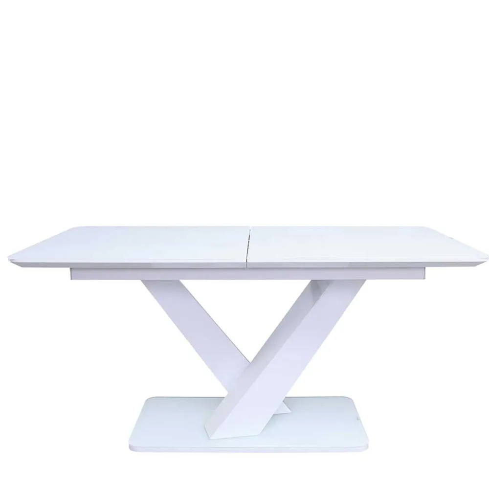 Wohnen Sitzgruppe<Moderne Esszimmer Gruppe in Weiß - Colosses (fünfteilig)