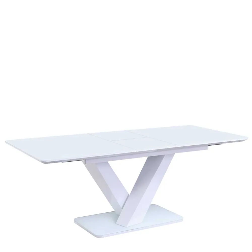 Wohnen Sitzgruppe<Moderne Esszimmer Gruppe in Weiß - Colosses (fünfteilig)