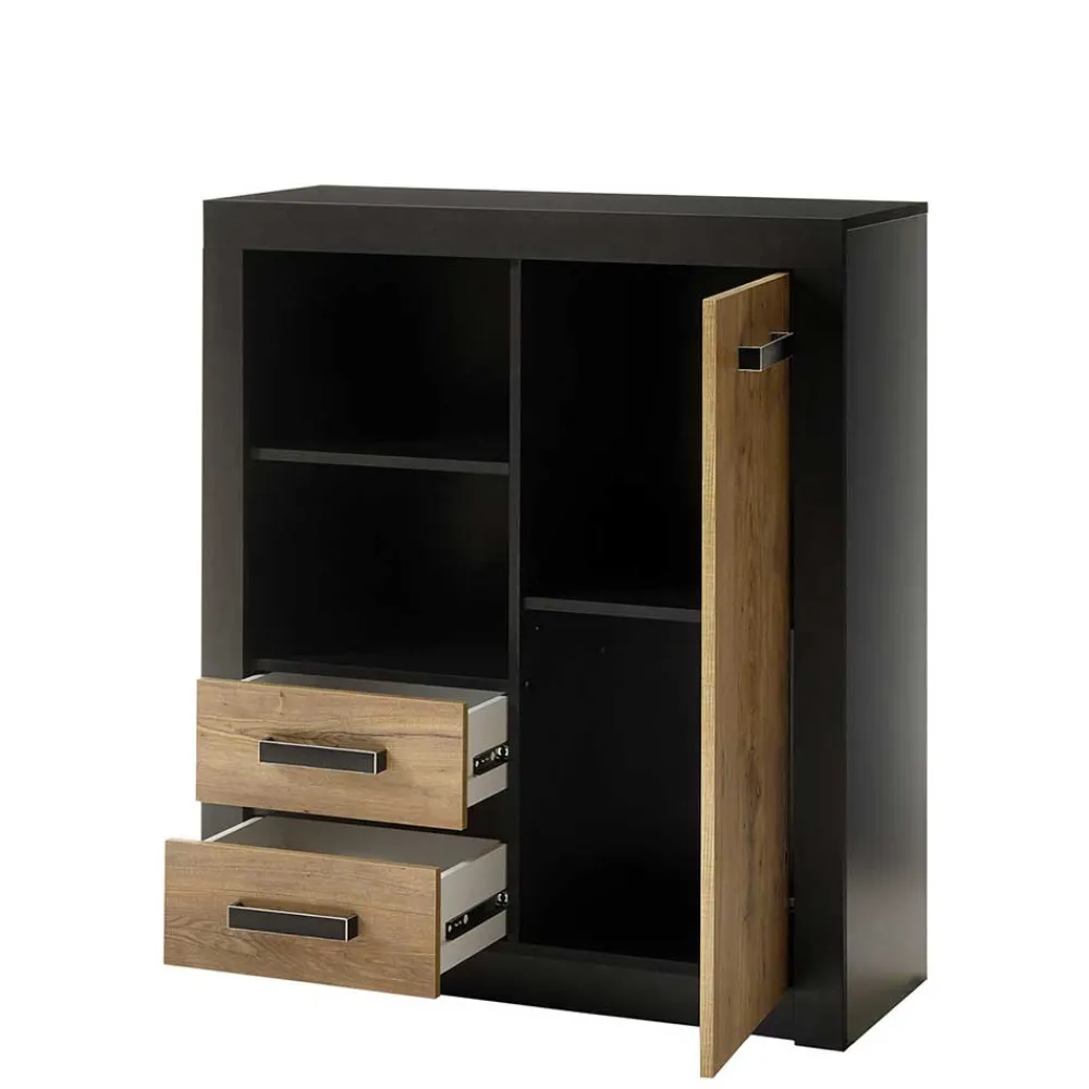 Wohnen Garderoben<Moderne Flureinrichtung 199 cm breit - Ebrican (vierteilig)