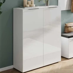 Wohnen Garderoben<Moderne Flurkombination in Weiß - Kofi (vierteilig)
