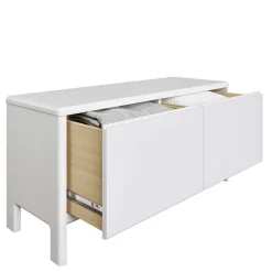 Wohnen Garderoben<Moderne Garderobenmöbel aus Holz in Weiß - Oranias (dreiteilig)
