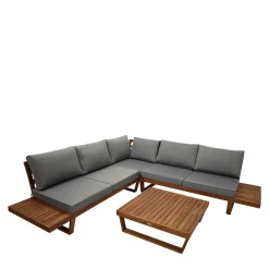 Wohnen Sitzgruppe<Moderne Garten Lounge mit Tisch - Ladosta (vierteilig)