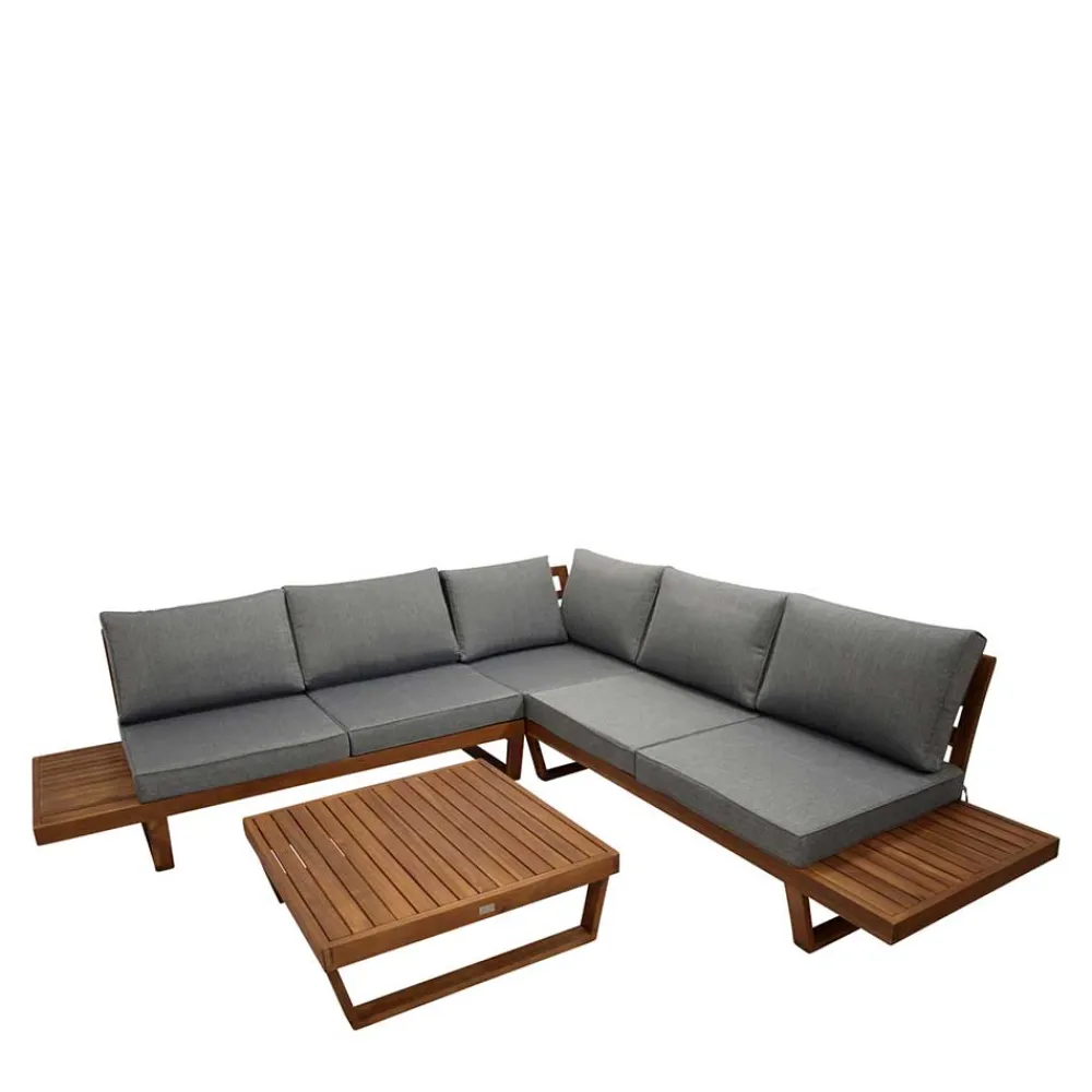 Wohnen Sitzgruppe<Moderne Garten Lounge mit Tisch - Ladosta (vierteilig)