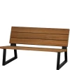 Wohnen Sitzbank<Moderne Gartenbank aus Abachi Holz - Liz