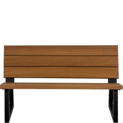 Wohnen Sitzbank<Moderne Gartenbank aus Abachi Holz - Liz
